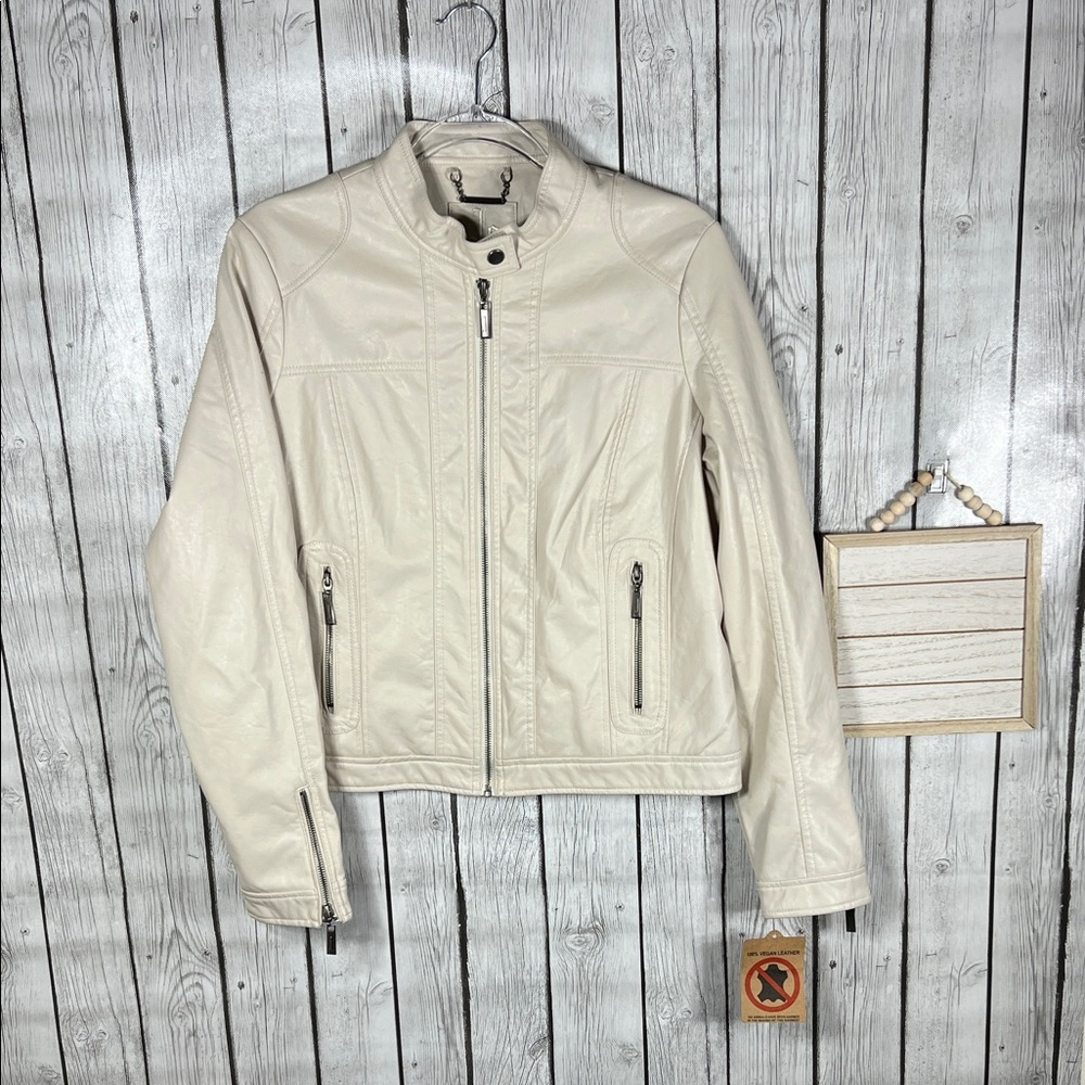 J2 By Jou Jou Vegan Leather Moto Jacket Sz XL